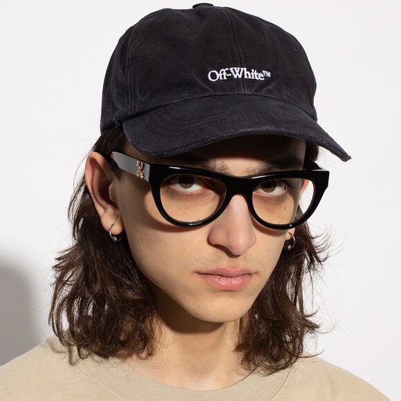 Off-White Men Eyeglasses Black Blue Block Cat Eye STYLE 4 AF 11000 BRAND NEW - Picture 10 of 10